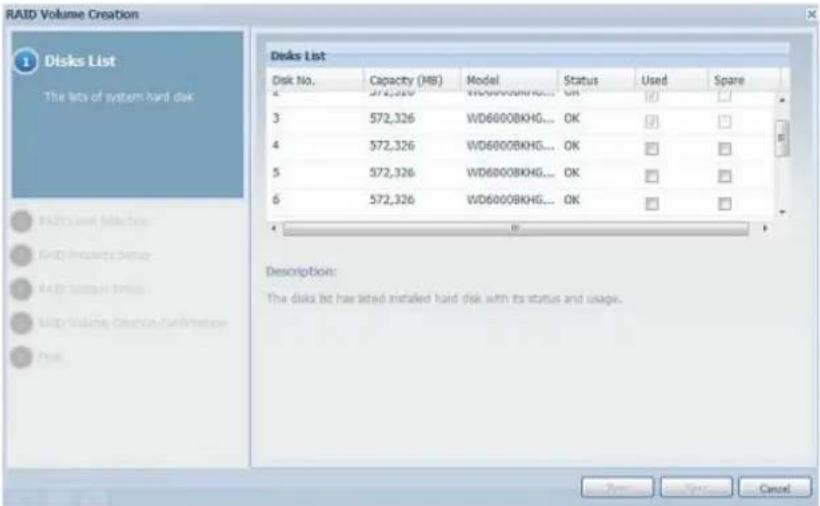 Thecus N16850 - Ein RAID erstellen - 1