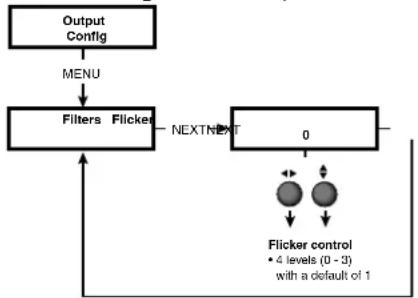 Extron VSC 700D - Filters Menu (Filters) - 1