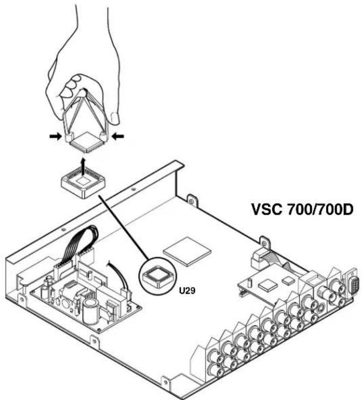 Extron VSC 700D - Firmware Upgrade Chip Installation - 3