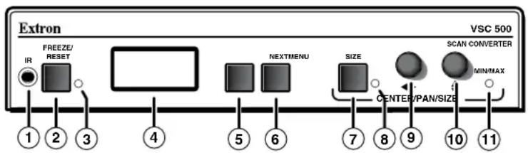 Extron VSC 700D - Front Panel Features - 1
