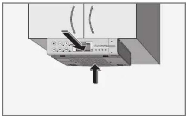 GRUNDIG WKR 9000 WEB DAB+ - Gerät unter ein Küchenbord montieren - 2