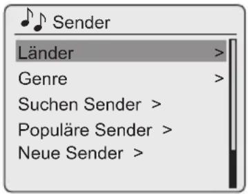 Sender Länder > Genre > Suchen Sender > Populäre Sender > Neue Sender >