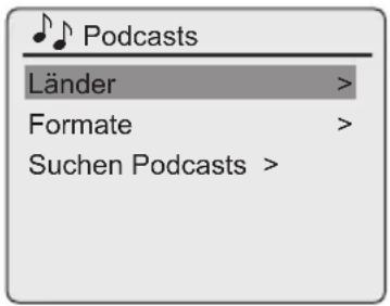 Podcasts Länder > Formate > Suchen Podcasts >