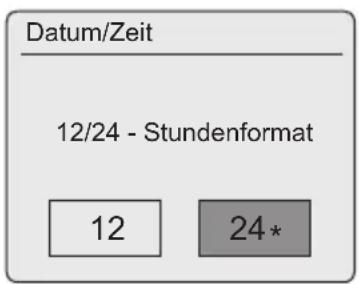 Datum/Zeit 12/24 - Stundenformat 12 24*