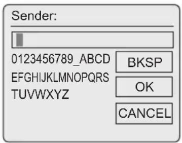 Sender: 0123456789_ABCD EFGHIJKLMNOPQRS TUVWXYZ BKSP OK CANCEL