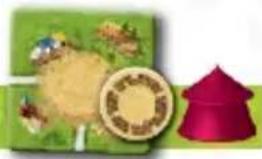 Schmidt Carcassonne: Manege frei! - ZELTPLÄTTCHEN, ZIRKUSZELT UND TIERPLÄTTCHEN - 1