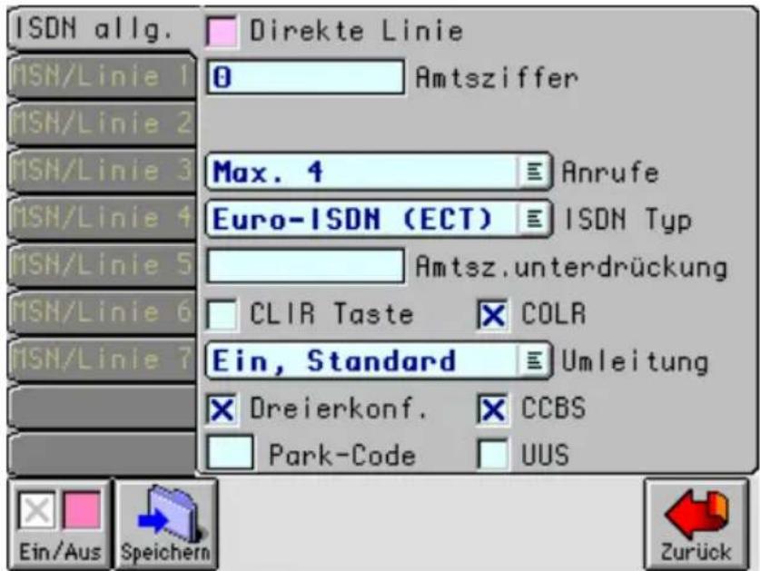 Habimat X2 - ISDN-Einstellungen - 1