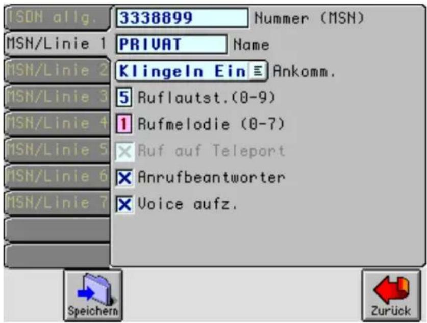 Habimat X2 - ISDN Leitungen einstellen (MSN programmieren) - 1