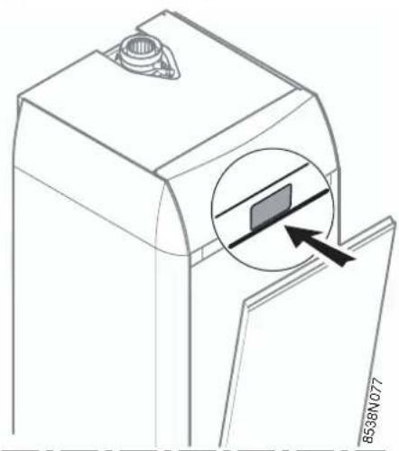 Oertli OPTIMAT GVR 140-25 Condens - Aufkleben des Etiketts "Gasart" - 1