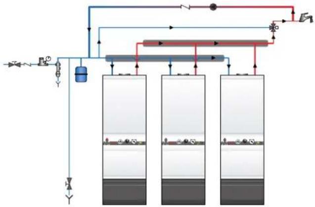 ACV HeatMaster 30 N - ANSCHLUSSBEISPIEL BEI PARALLELANSCHLUSS - 1