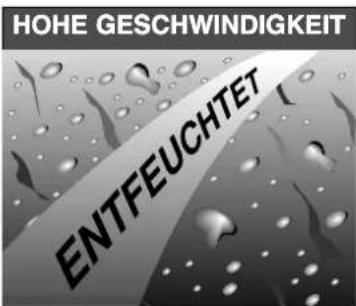HOHE GESCHWINDIGKEIT ENTFEUCHETET