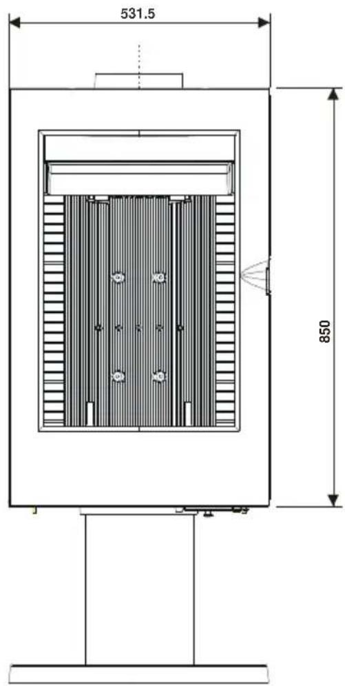 Wamsler Nizza - Maßzeichnungen, Daten - 2