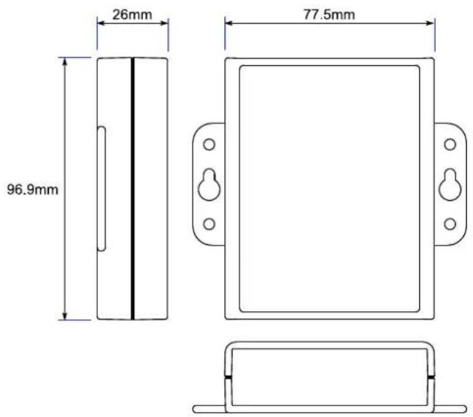 Brainboxes ED-504 - Device Dimensions - 2