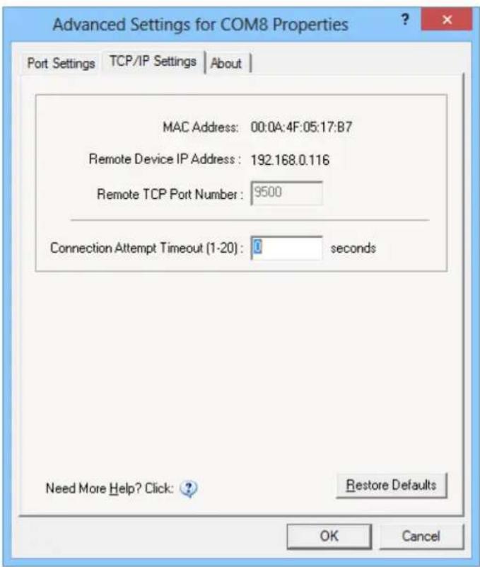 Brainboxes ED-504 - TCP/IP Settings - 1