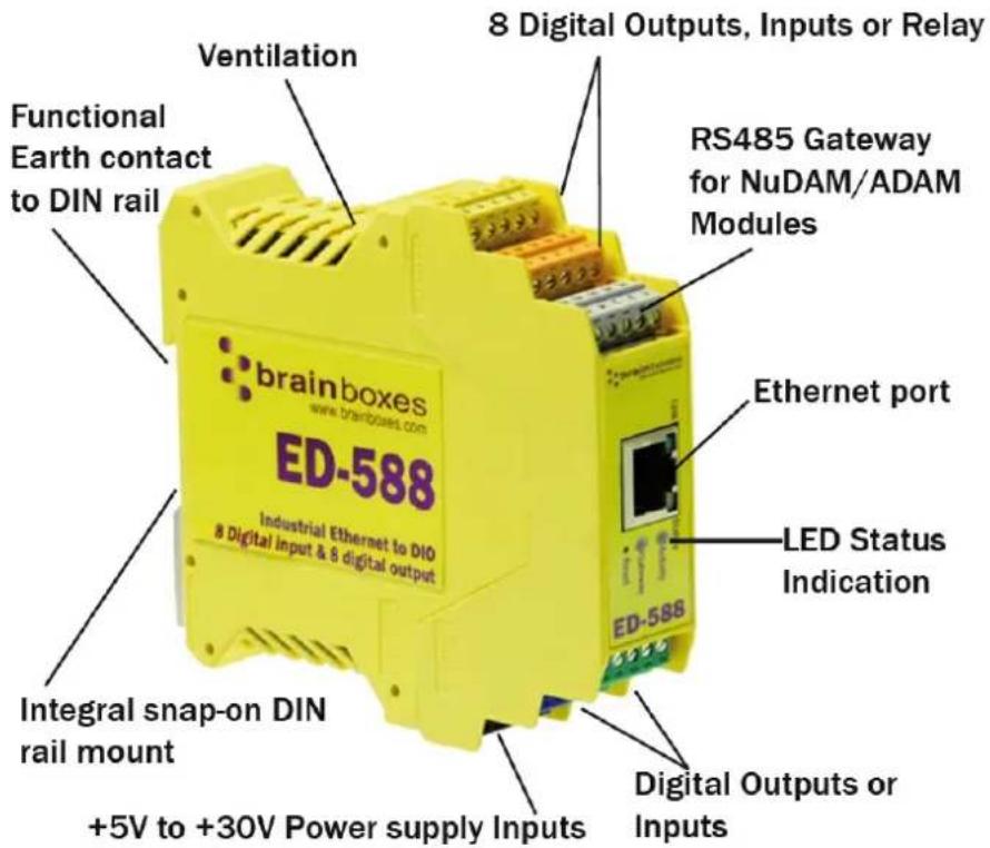 Brainboxes ED-504 - ED Range – Industrial - 1