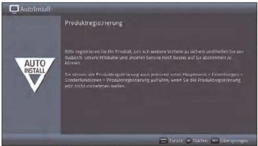 AutoInstall Produktregistrierung Bitte registrieren Sie Ihr Produkt, um sich weitere Vorteile zu sichern und hellen Sie uns dadurch. Unsere Produkte und unseren Service noch besser auf Sie abstimmen zu können. Sie können die Produktregistrierung auch jederzeit unter Hauptmenü - Erstellungen - Sonderfunktionen > Produktregistrierung auflufen, wenn Sie die Produktregistrierung jetzt nicht vornehmen wollen.