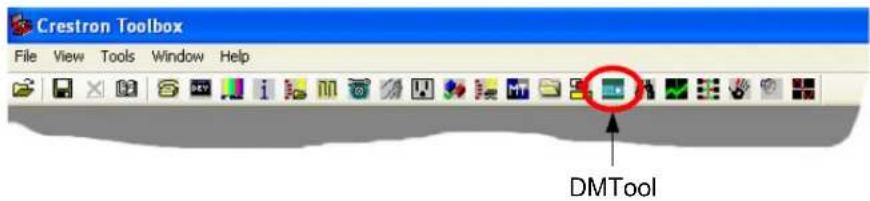 Crestron Toolbox File View Tools Window Help DMTool