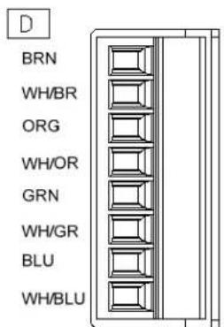 D BRN WH/BR ORG WH/OR GRN WH/GR BLU WH/BLU