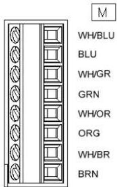 M WH/BLU BLU WH/GR GRN WH/OR ORG WH/BR BRN