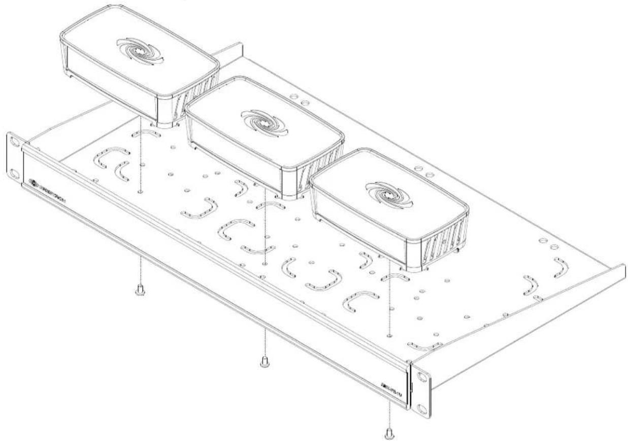 Crestron RMK-IFE-1U - Place and Secure Devices on the Shelf - 1