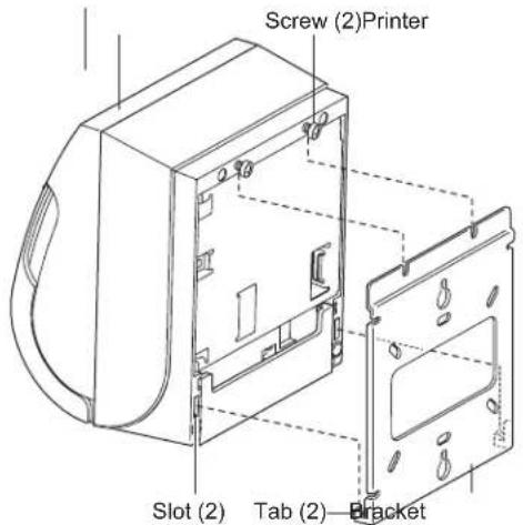 Cognitive TPG A799-780E-TI00 - Mounting the printer on a vertical surface (using optional kit TPG-K260) - 1