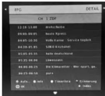 XORO PTL 900 - EPG (Elektronische Programmübersicht) - 1