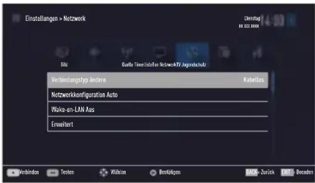 GRUNDIG 40 GFT 6820 - Automatische Anmeldung mit Eingabe des Netzwerk-Kennwortes - 1