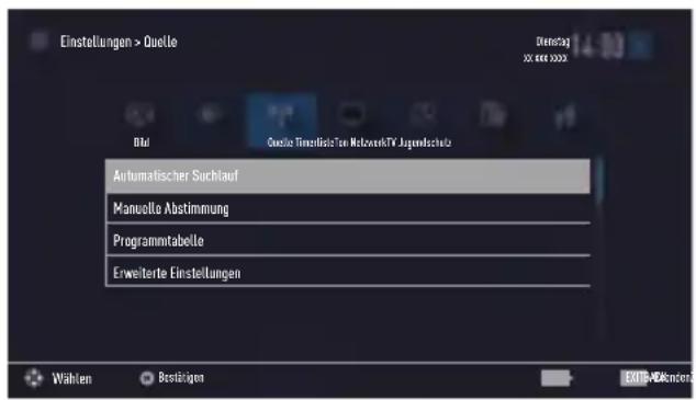 GRUNDIG 40 GFT 6820 - Digitale Programme eines Satelliten automatisch aktualisieren - 1