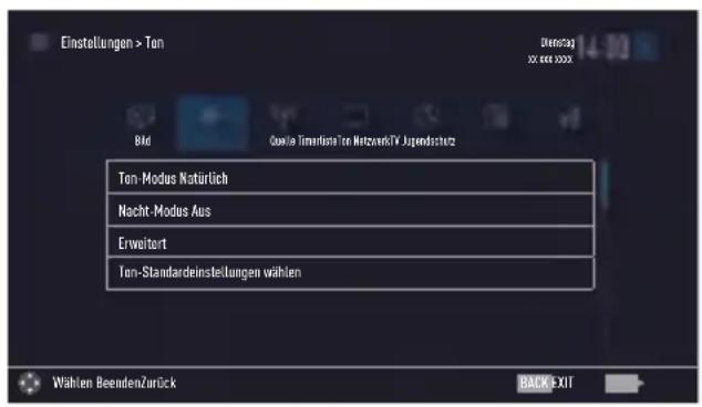 GRUNDIG 40 GFT 6820 - Toneinstellungen - 1