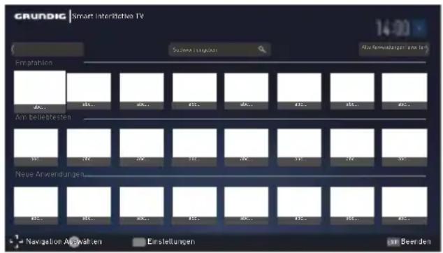 GRUNDIG 40 GFT 6820 - Internetanwendungen auswählen - 1