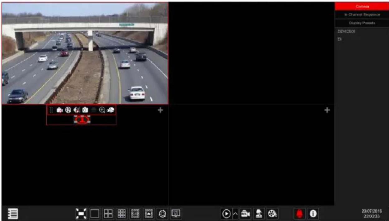 Camera In Channel Sequence Display Presents DEVICE01 E: 20/07/2016 23:03:33