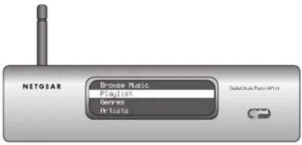 NETGEAR Browse Music Playlist Genres Artists Digital Music Player MP101
