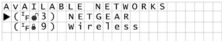 A V A I L A B L E N E T W O R K S ► ( I_F 3 ) N E T G E A R ( I_F 9 ) W i r e l e s s