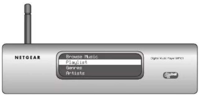 NETGEAR Browse Music Playlist Genres Artists Digital Music Player MP301