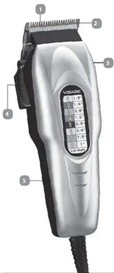 Visage 20 Piece Number Cut Haircut Kit HC4ALD - Contenido/Piezas - 1