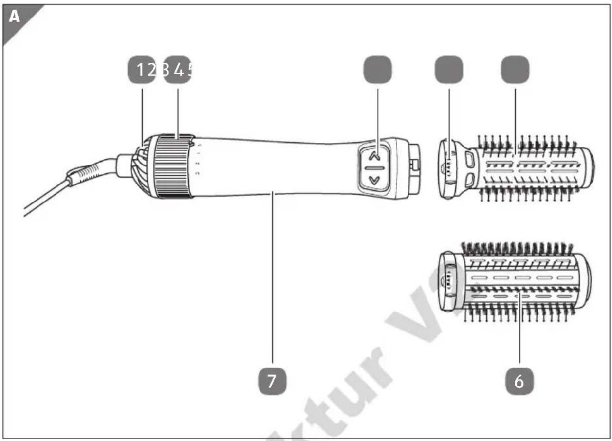 Visage Volumizing Hot Air Brush HB-850 - Contents - 1