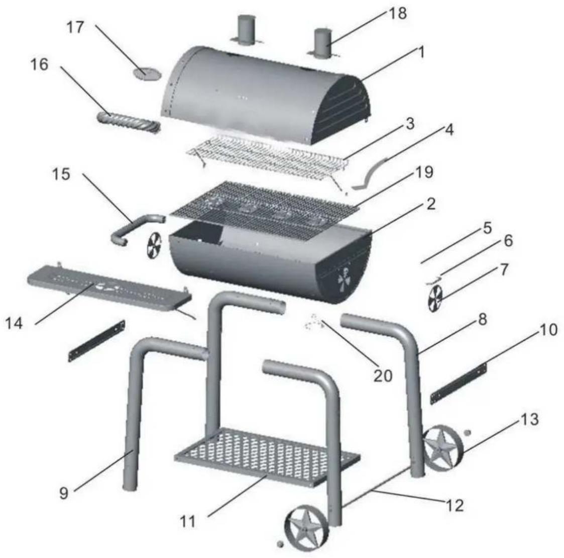 BBQ-Scout Barbecue Star 7502 - Produktmerkmale/Ausstattung: - 2