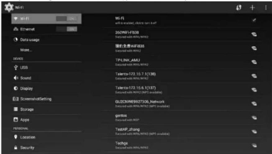 FOX electronics 49DLE468 - 2) How to connect WiFi and Ethernet: - 3