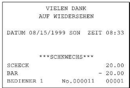 Multi Data ER-5215M - Scheck - Wechsel - 2