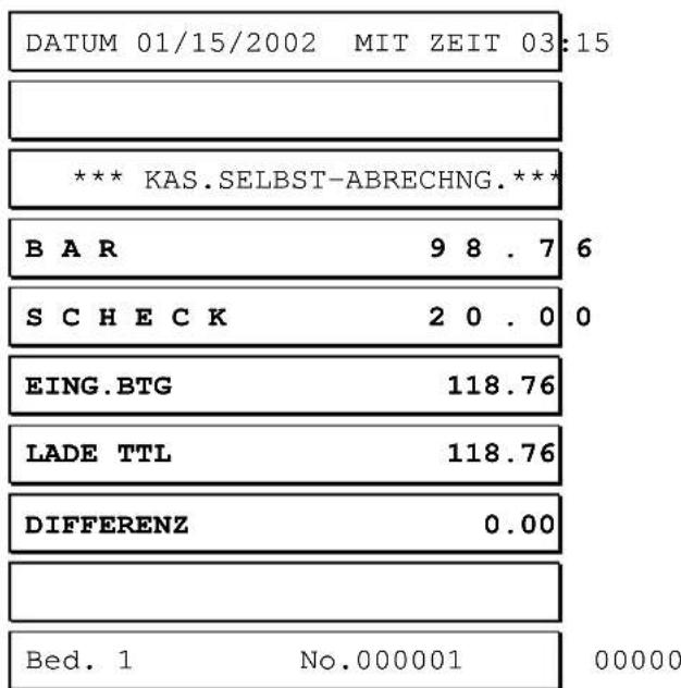 Multi Data ER-420M - Kassiererselbstabrechnung - 5
