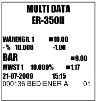 Multi Data ER-350 II - NACHLASS / AUFSCHLAG MIT FESTEM PROZENZSATZ - 8