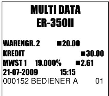 Multi Data ER-350 II - KREDIT - 1