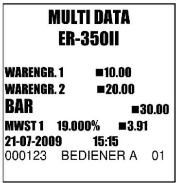 Multi Data ER-350 II - OFFENE WARENGRUPPEN - 11