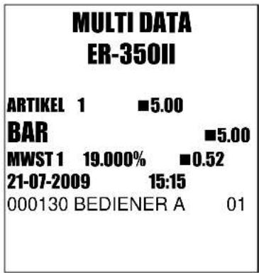 Multi Data ER-350 II - OFFENE PREISEINGABE FÜR ARTIKEL (PLU) - 4