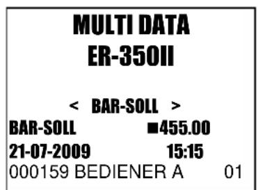 Multi Data ER-350 II - BAR-SOLL-BERICHT - 1