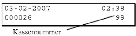 Multi Data ER-260 - Programmierung der Kassennummer - 1