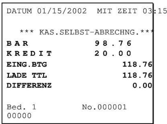 Multi Data ER-230 - Kassiererselbstabrechnung - 5