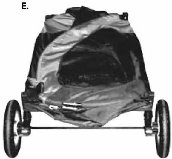Pet Gear Roadster - BACK WHEEL ASSEMBLY INSTRUCTIONS - 4