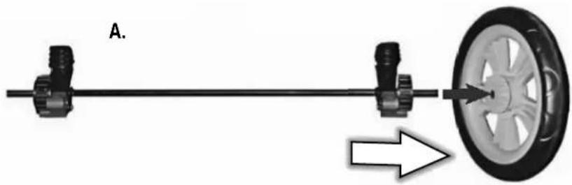 Pet Gear Roadster - BACK WHEEL ASSEMBLY INSTRUCTIONS - 1