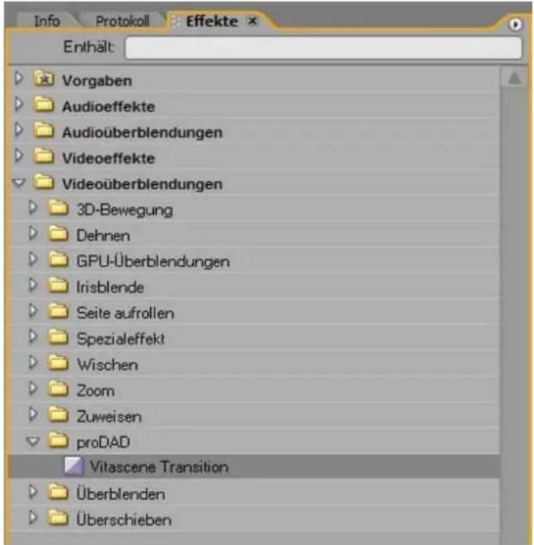 PRODAD Vitascene - Adobe Premiere Pro / Plugin als Videoüberblendung (Transition) - 1